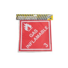 Señaletica Gas Inflamable 25 X 25 Cm