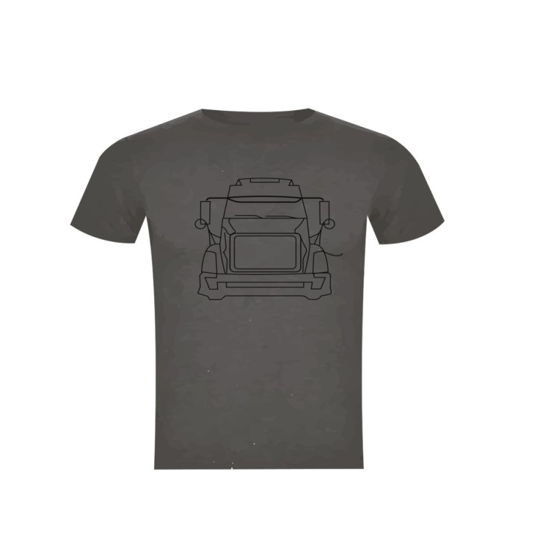 Polera Camion Americano Gris Talla XXL