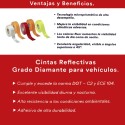 Cinta Reflectante Blanca 45.7 Mts