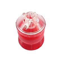 Casquillo Rojo Protector de Luz Led