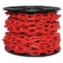 Cadena Plastica Roja Rollo 50 Mts