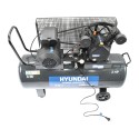 Compresor Hyundai Monofasico 2hp 100l 115psi Correa