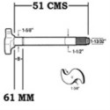 Eje Leva 28e 51cm Izq.s