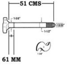 Eje Leva 28e 51cm Der.z