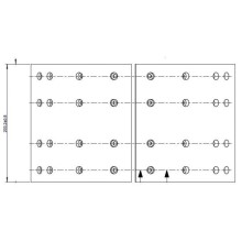 Balata Freno 8 Pulg Perforada - Ca/32-x Q