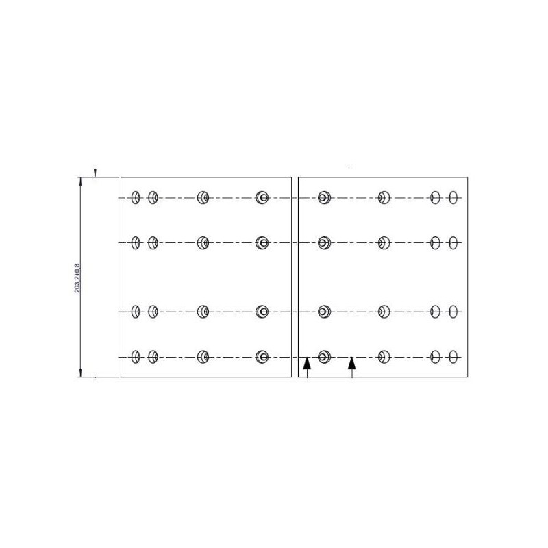 Balata Freno 8 Pulg Perforada - Ca/32-x Q