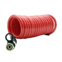 Manguera Espiral Conector Aire Agarradera Roja