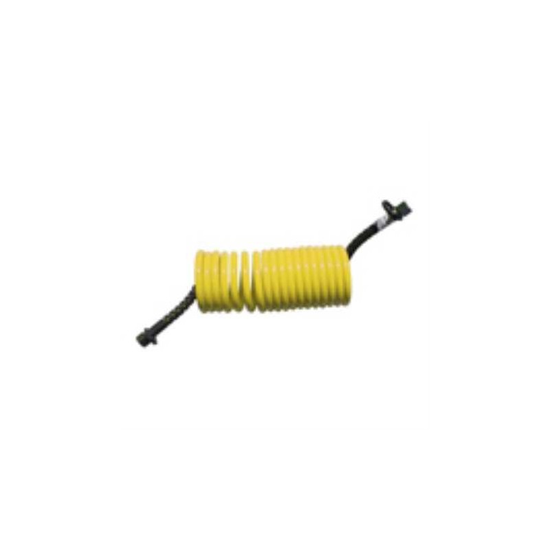 Manguera Espiral Conector Aire Agarradera Amarilla